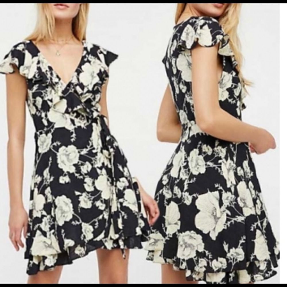 FREE PEOPLE French Quarter Printed Mini Dress Size X Small Floral